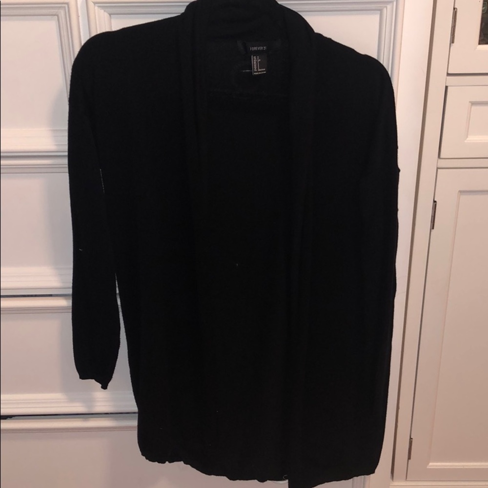 Black Cardigan Sweater